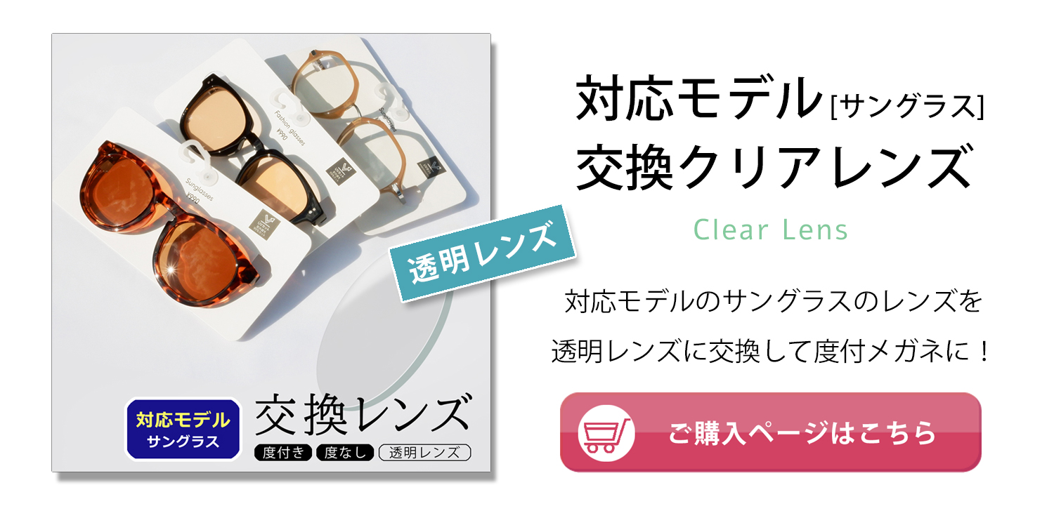 GUのメガネ用交換レンズ